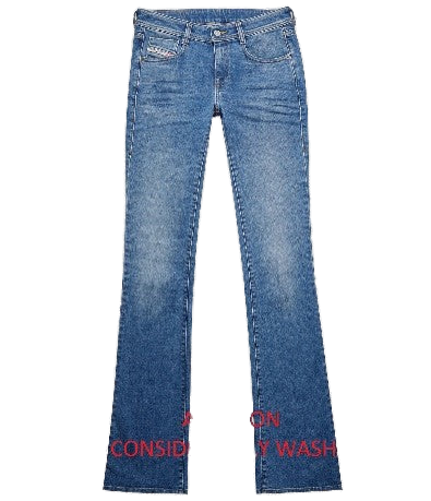 Diesel Bootcut Denim Jeans — Blue