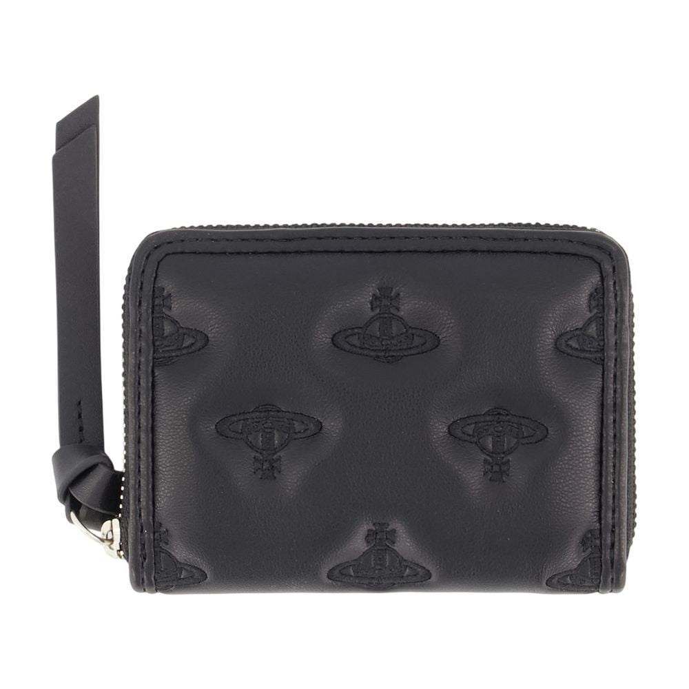 Vivienne Westwood Embossed Orb Coin Purse — Black