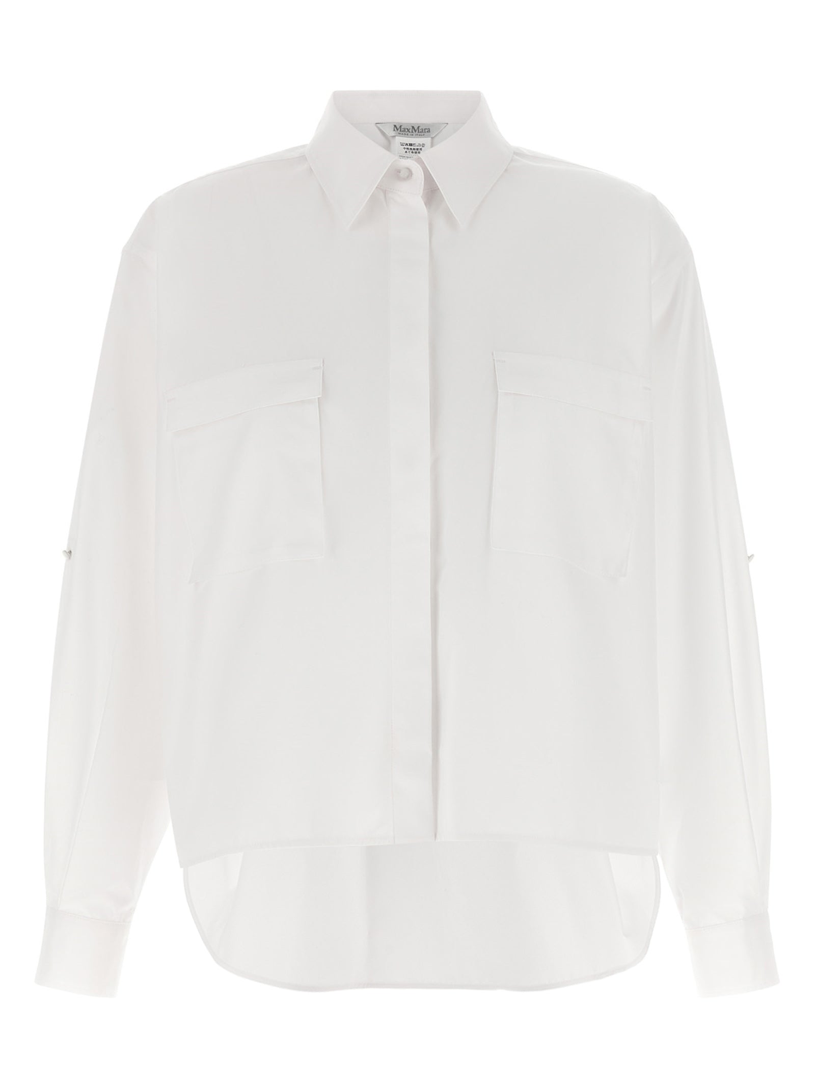 Max Mara Cotton Poplin Blouse — White