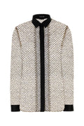Tom Ford Sequin-Embellished Shirt — Beige