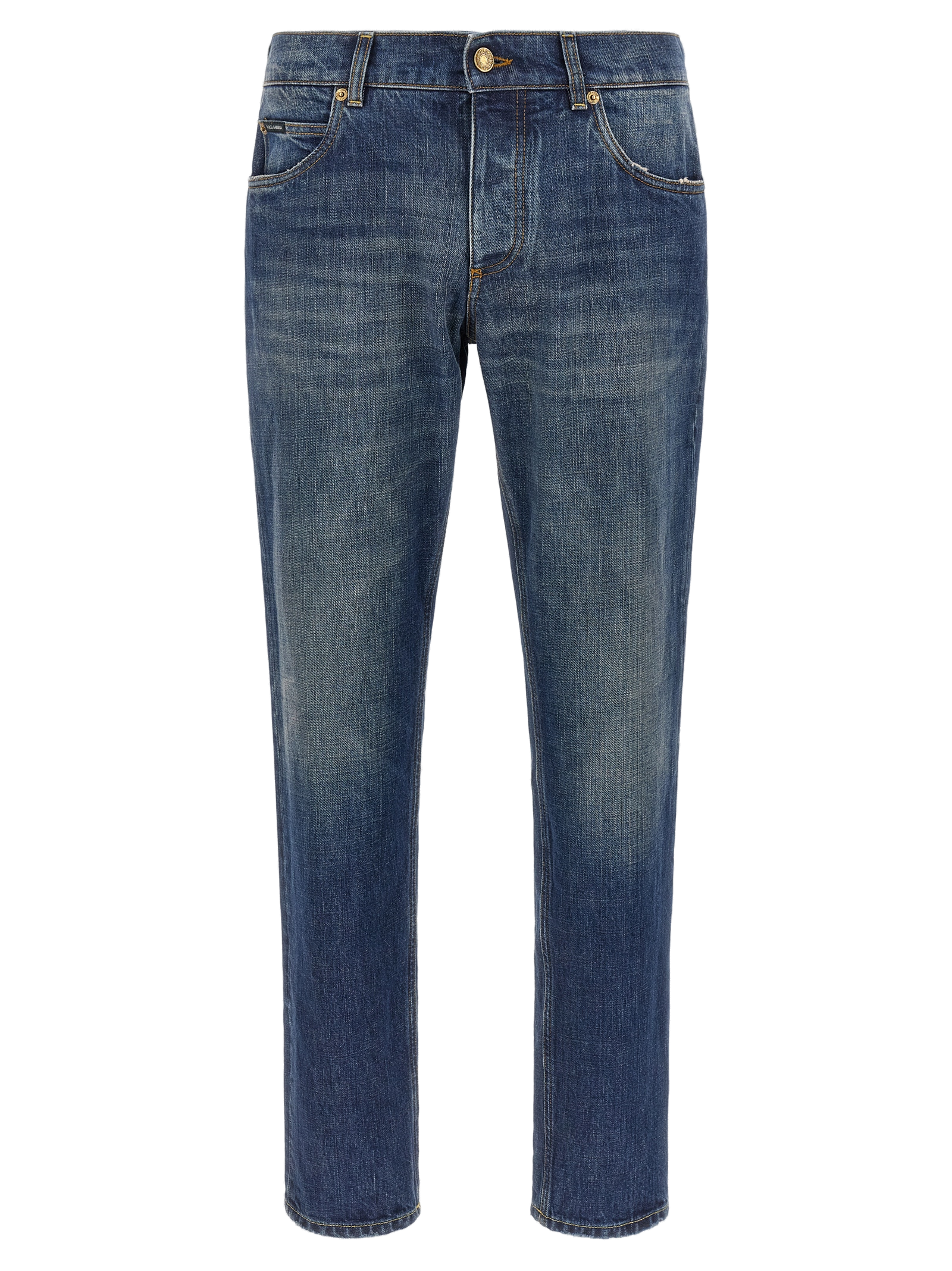 Dolce & Gabbana Straight-Leg Jeans — Blue