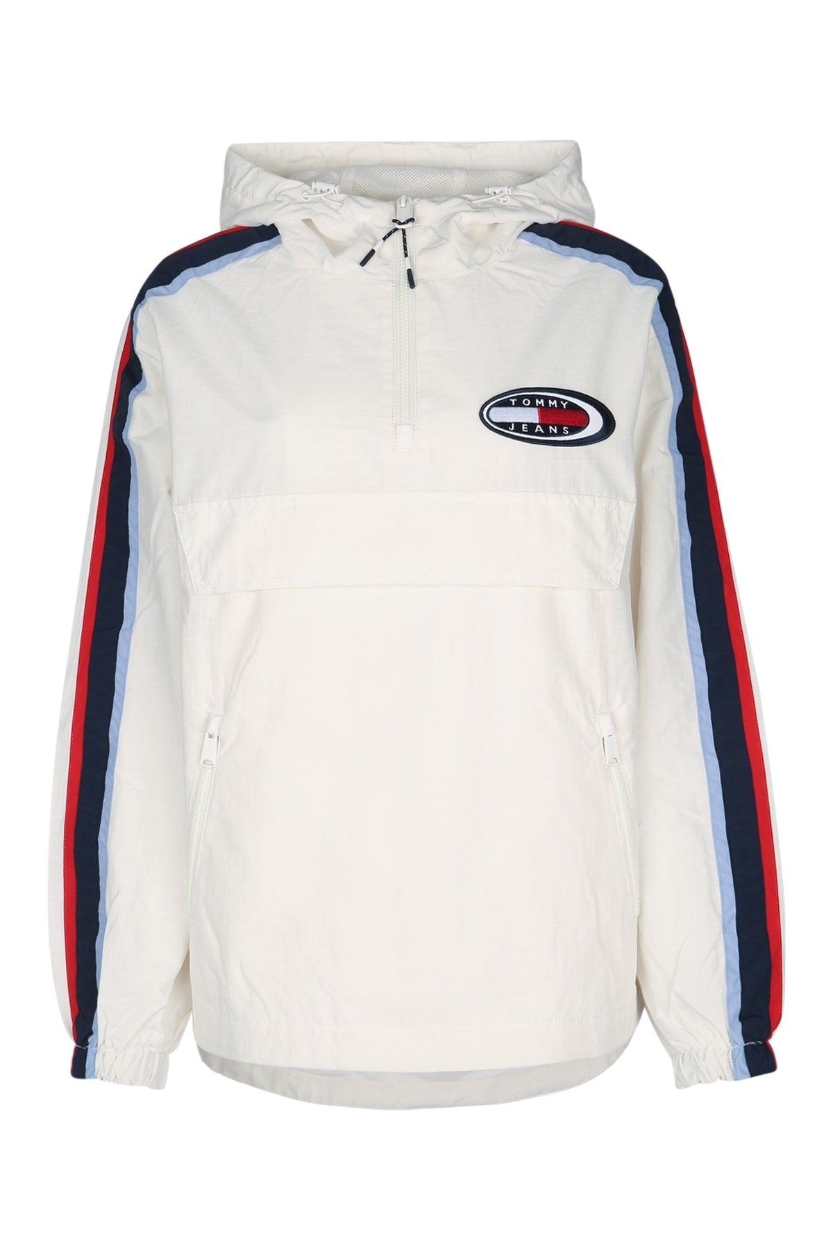 Tommy Hilfiger Jeans Colour-Block Recycled Nylon Jacket — White