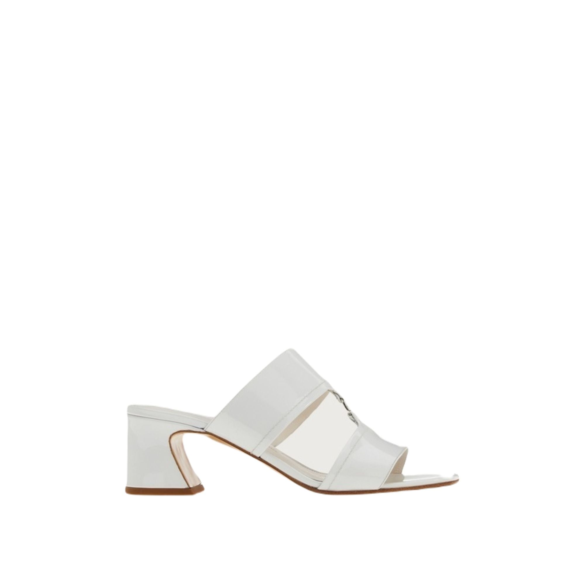 Ferragamo Tot Sandal — White