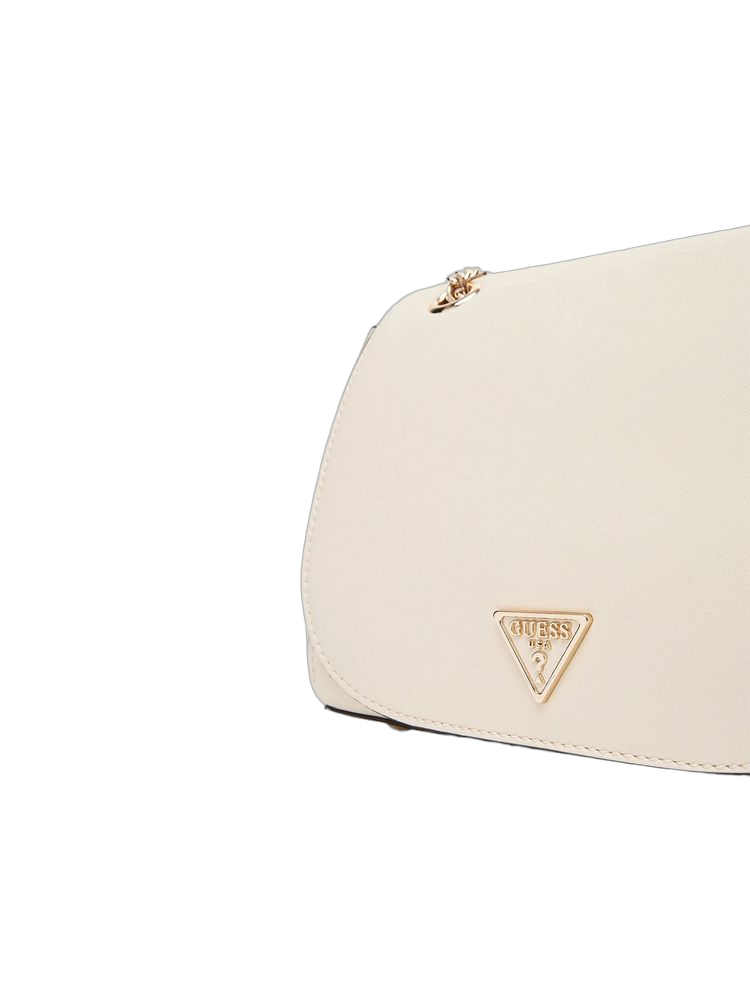 Guess Convertible Flap Crossbody Bag — White