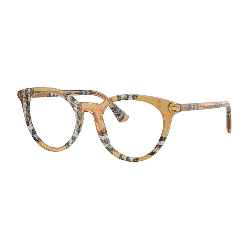 Burberry BE24294163 Striped Acetate Eyeglasses — Brown