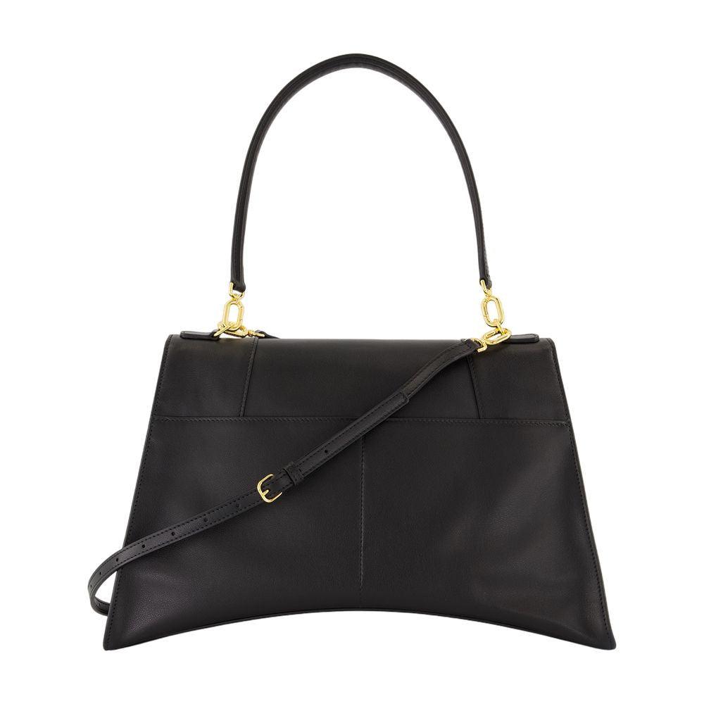 Balenciaga Hourglass Top Handle Bag — Black