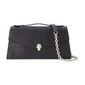 Alexander McQueen Skull Top Handle Clutch — Black