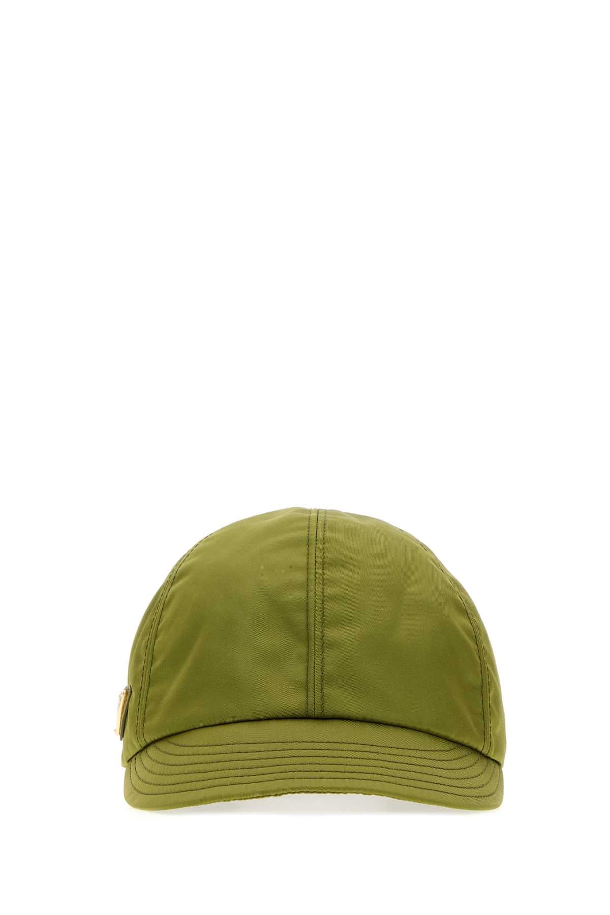 Prada CAPPELLI Re-Nylon Baseball Cap — Green