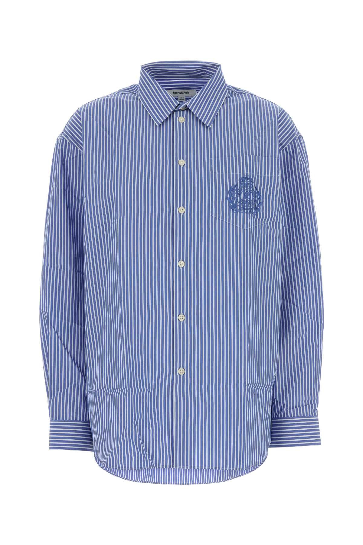 Sporty & Rich Crest Shirt — Blue