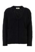 Fendi Wool Cashmere Knit Cardigan — Black