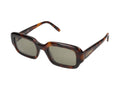 Loewe LW40158I Tortoiseshell Rectangle Sunglasses — Tortoiseshell
