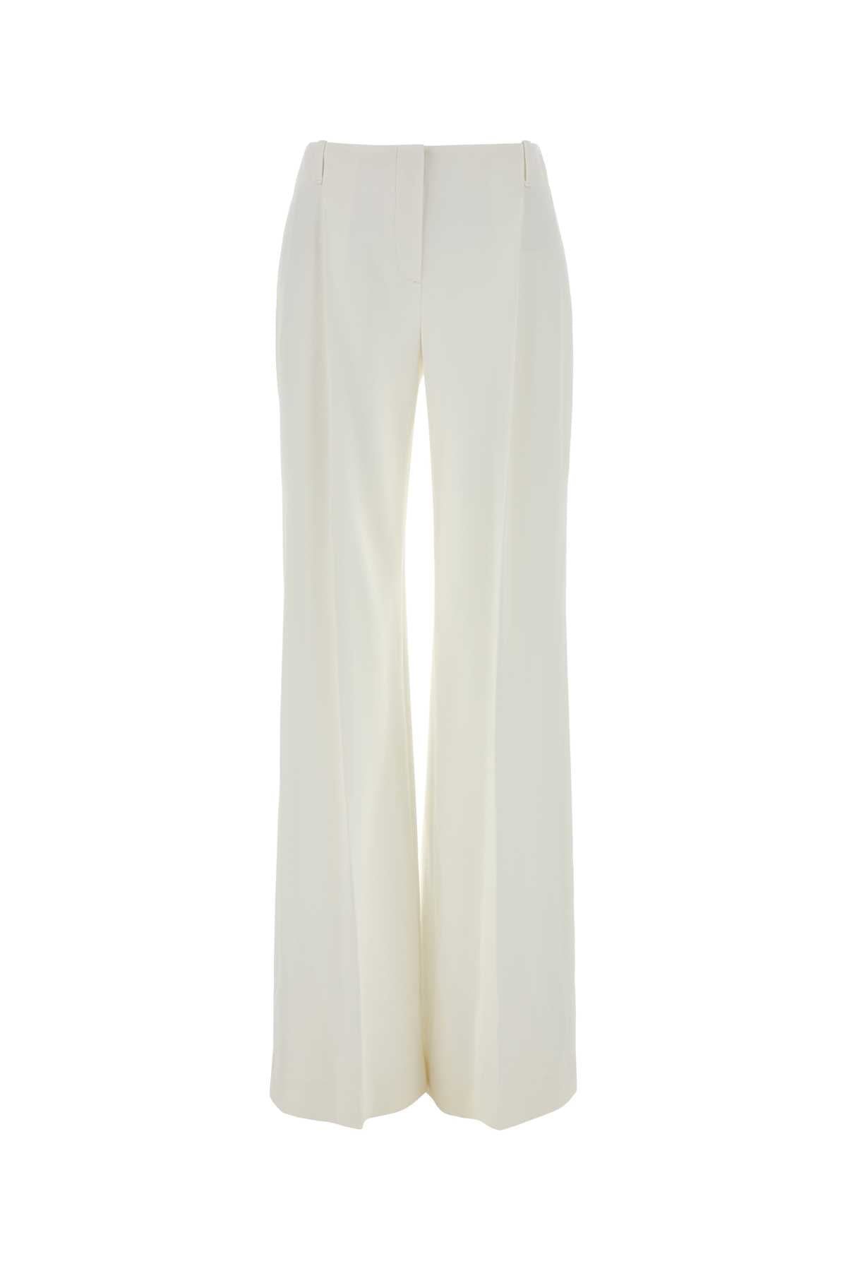 Ermanno Scervino Acetate-Viscose Wide-Leg Trousers — White