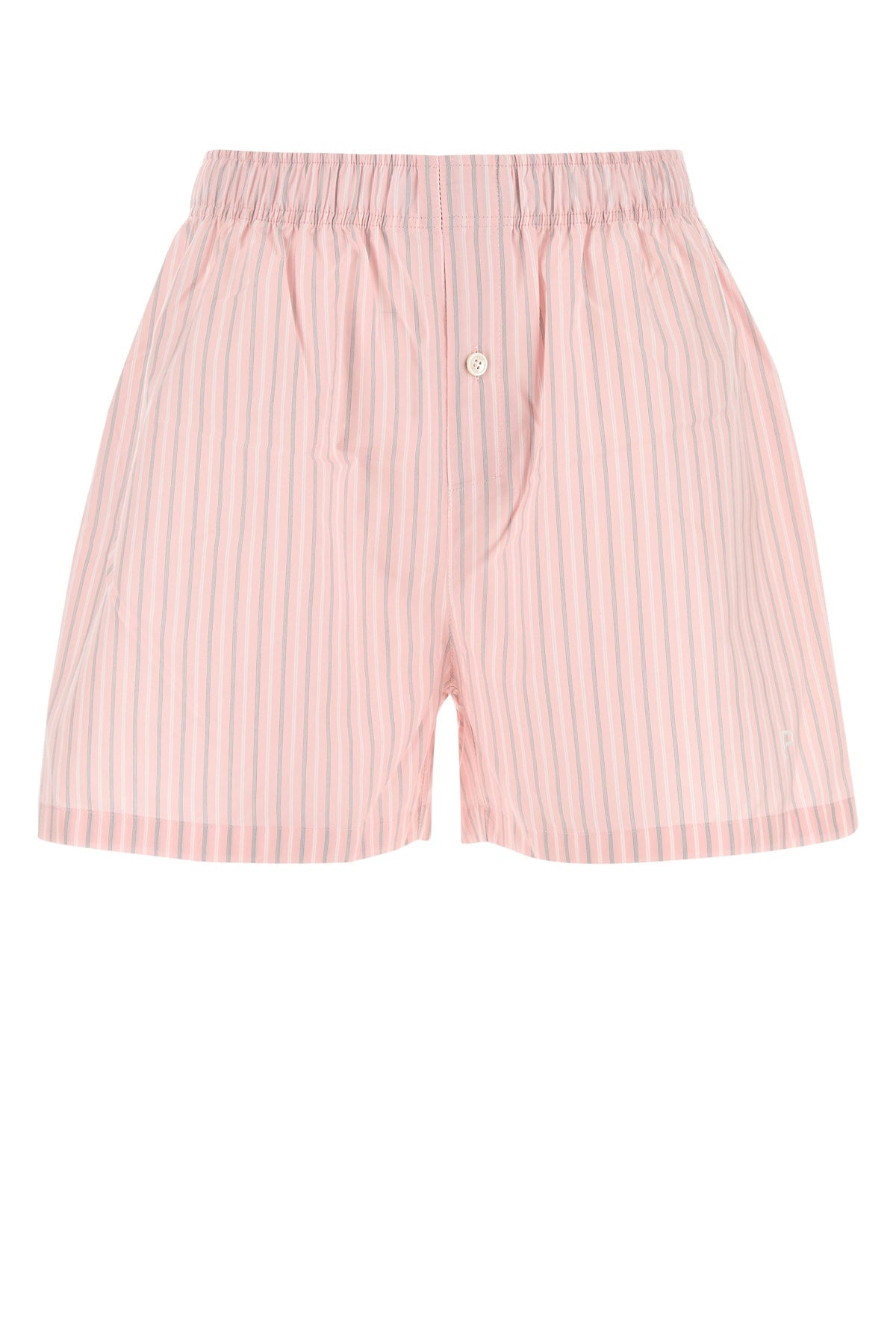 Philosophy Di Lorenzo Serafini Striped Cotton Shorts — Pink