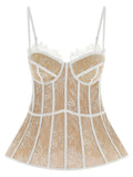 Giuseppe Di Morabito Lace Bustier Tank Top — White