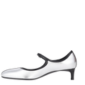 Hermès Lilibeth 40 Mary Jane Pumps — Silver