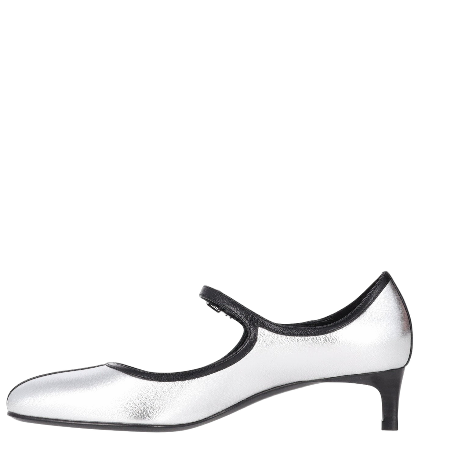 Hermès Lilibeth 40 Mary Jane Pumps — Silver