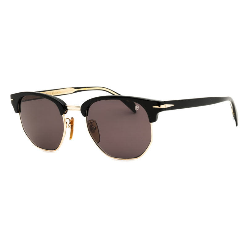 David Beckham Browline Full Rim Sunglasses — Black