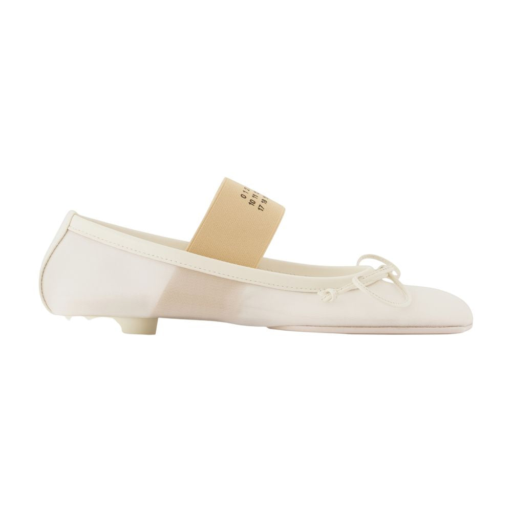 MM6 Maison Margiela Synthetic Ballerina — Beige