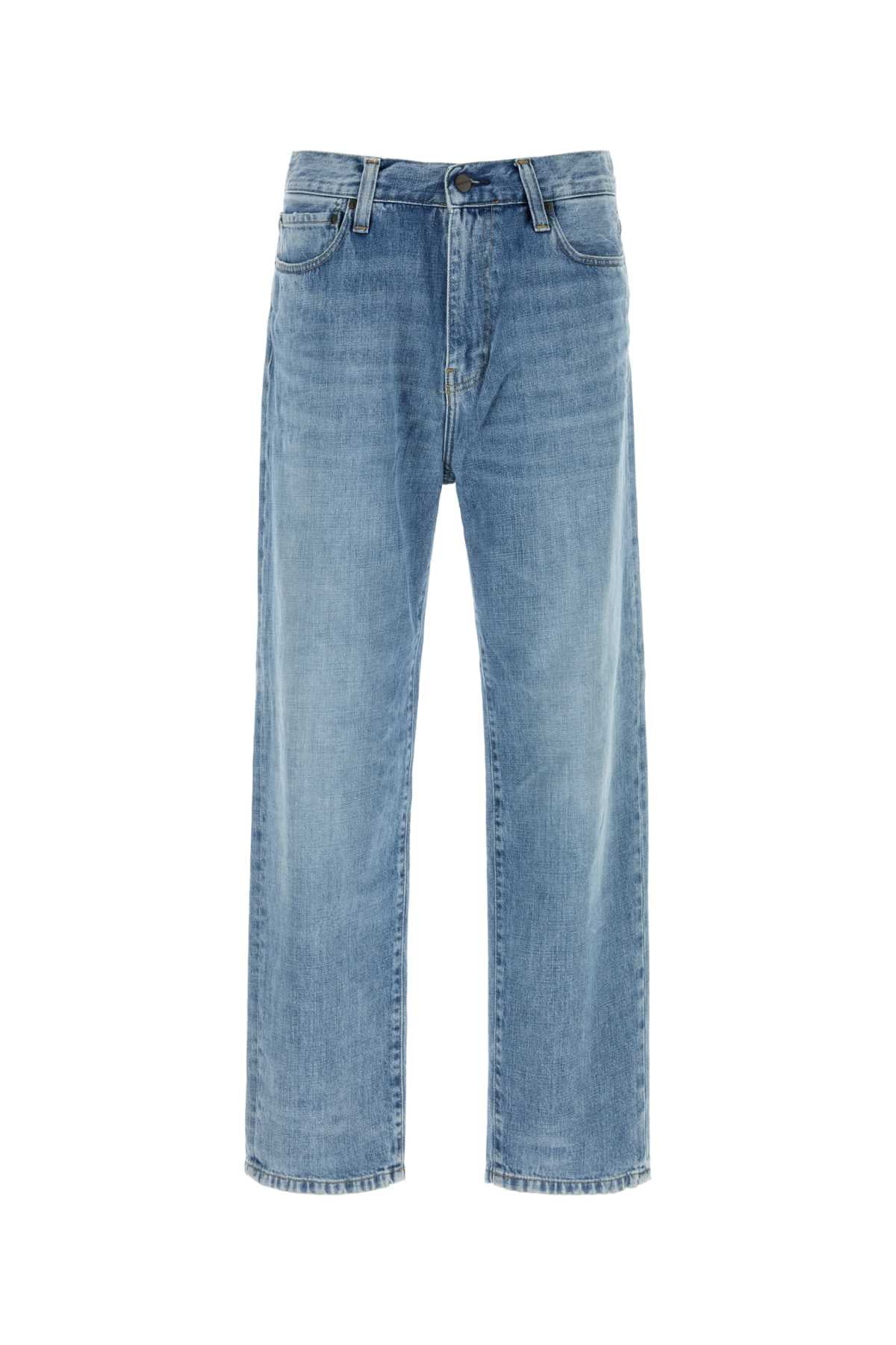 Carhartt Wip Pantalones Vaqueros — Azul