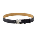 Courreges 25mm Leather Belt — Black