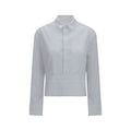 Sacai Cotton Poplin Cropped Shirt — White