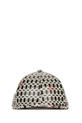 Roger Vivier REWH0020100DAO Geometric Jacquard Bucket Hat — Black