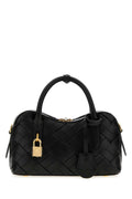 Stella McCartney Quilted Leather Top Handle Bag — Black