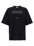 Moschino Rhinestone Logo T-Shirt — Black