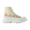 Alexander McQueen Tread Slick Sneaker — Beige