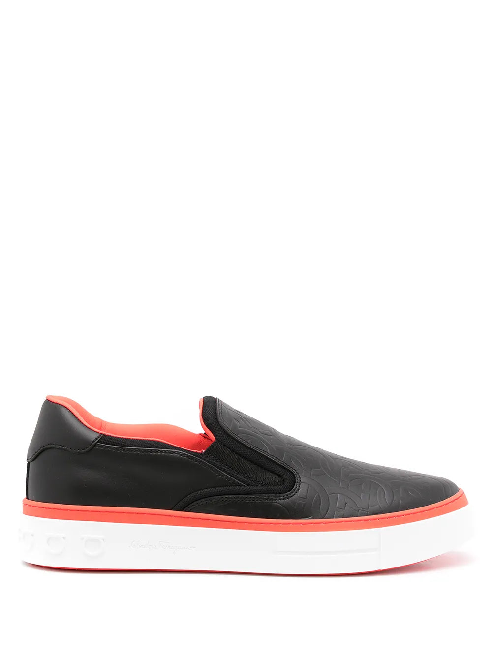 Ferragamo Devin Parker Slip-On Sneaker — Black