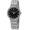 Bulova Crystal-Embellished Watch — Black