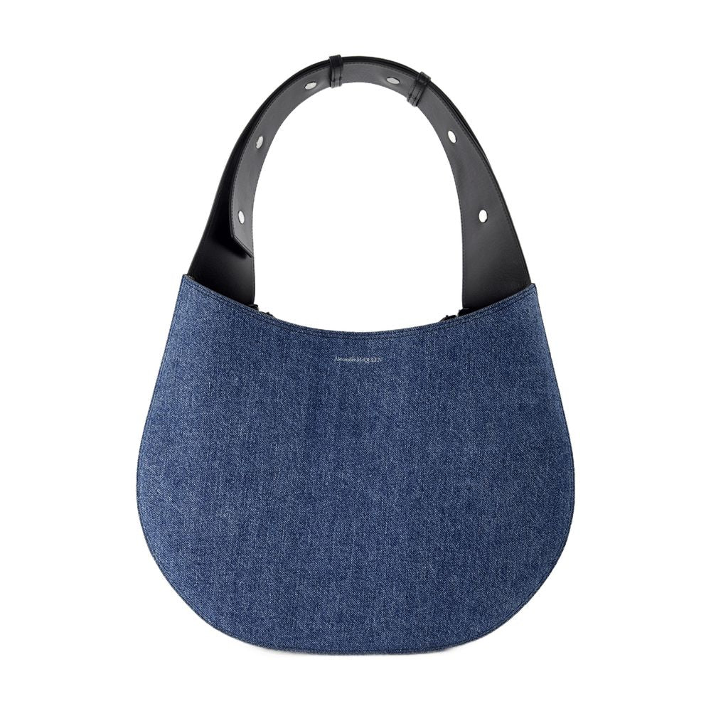 Alexander McQueen Skull Hobo Bag — Blue
