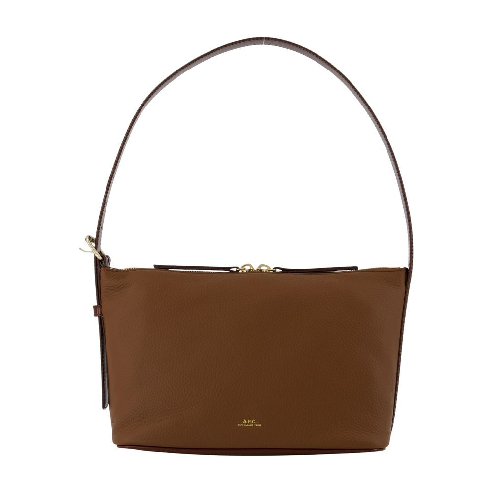 A.P.C. Vera Shoulder Bag — Brown