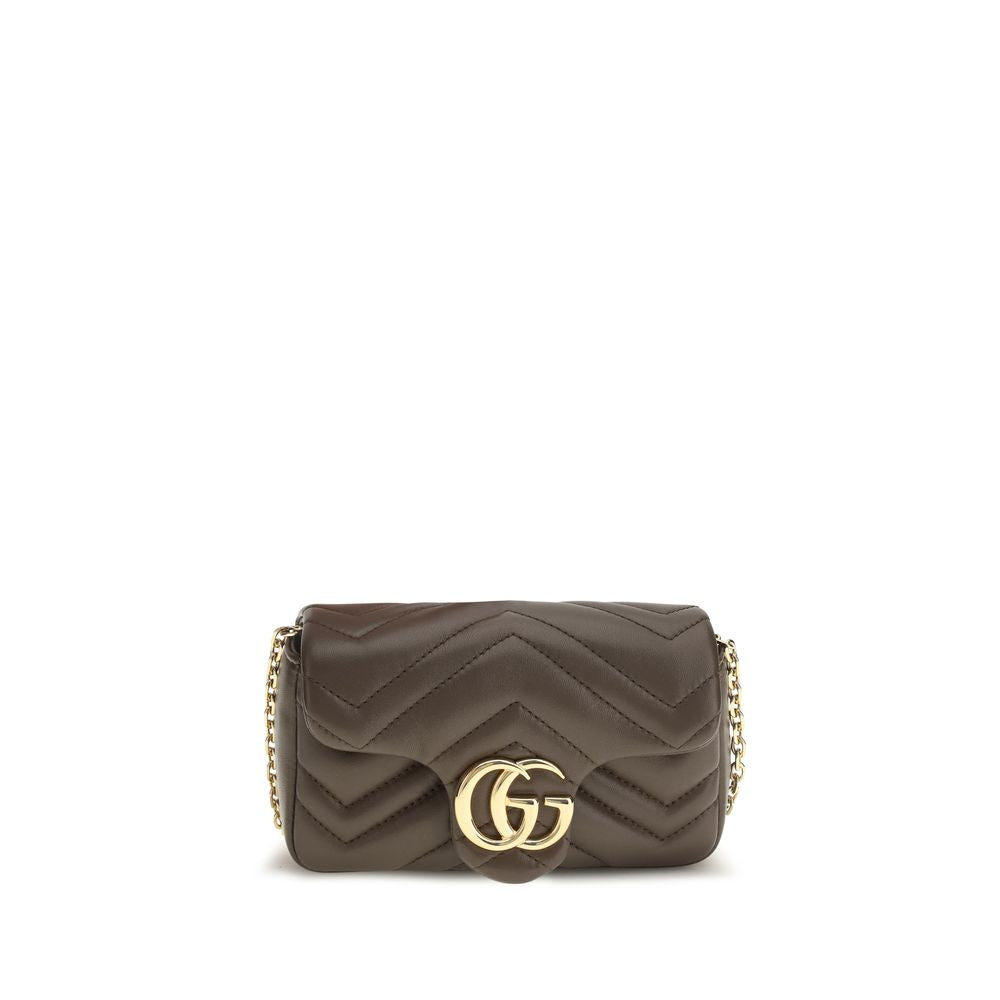 Gucci GG Marmont Shoulder Bag — Brown