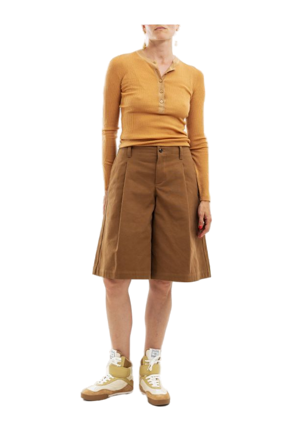 Chloé Henley Sweater — Camel