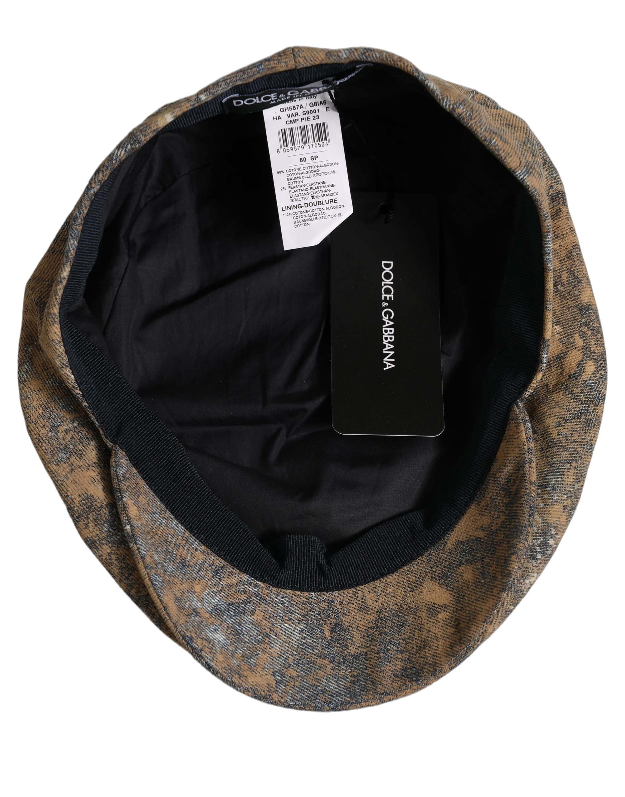 Dolce & Gabbana HAT10040 Flat Cap — Brown