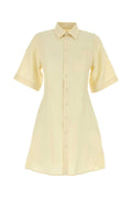 AMI Paris Sleeve Shirt Dress — Yellow