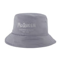 Alexander McQueen 667779 Tonal Logo-Embroidered Bucket Hat — Gray