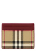 Burberry Vintage Check Card Case — Red