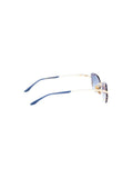 Gafas de sol Ana Hickmann AH3359 con lentes azules degradados - Doradas