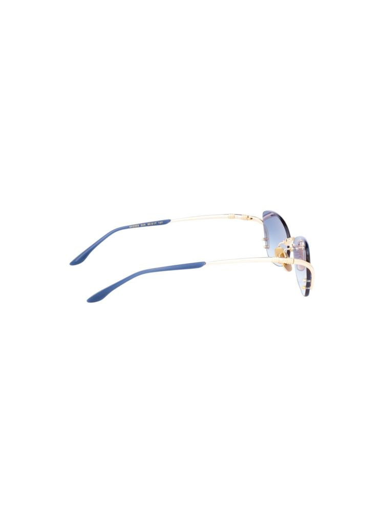 Gafas de sol Ana Hickmann AH3359 con lentes azules degradados - Doradas
