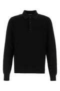 Tom Ford Silk-Cotton Polo — Black