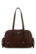 Prada Bauletto Shoulder Bag — Brown