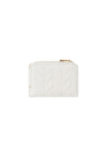 Guess Quilted Polyurethane Card Case — White