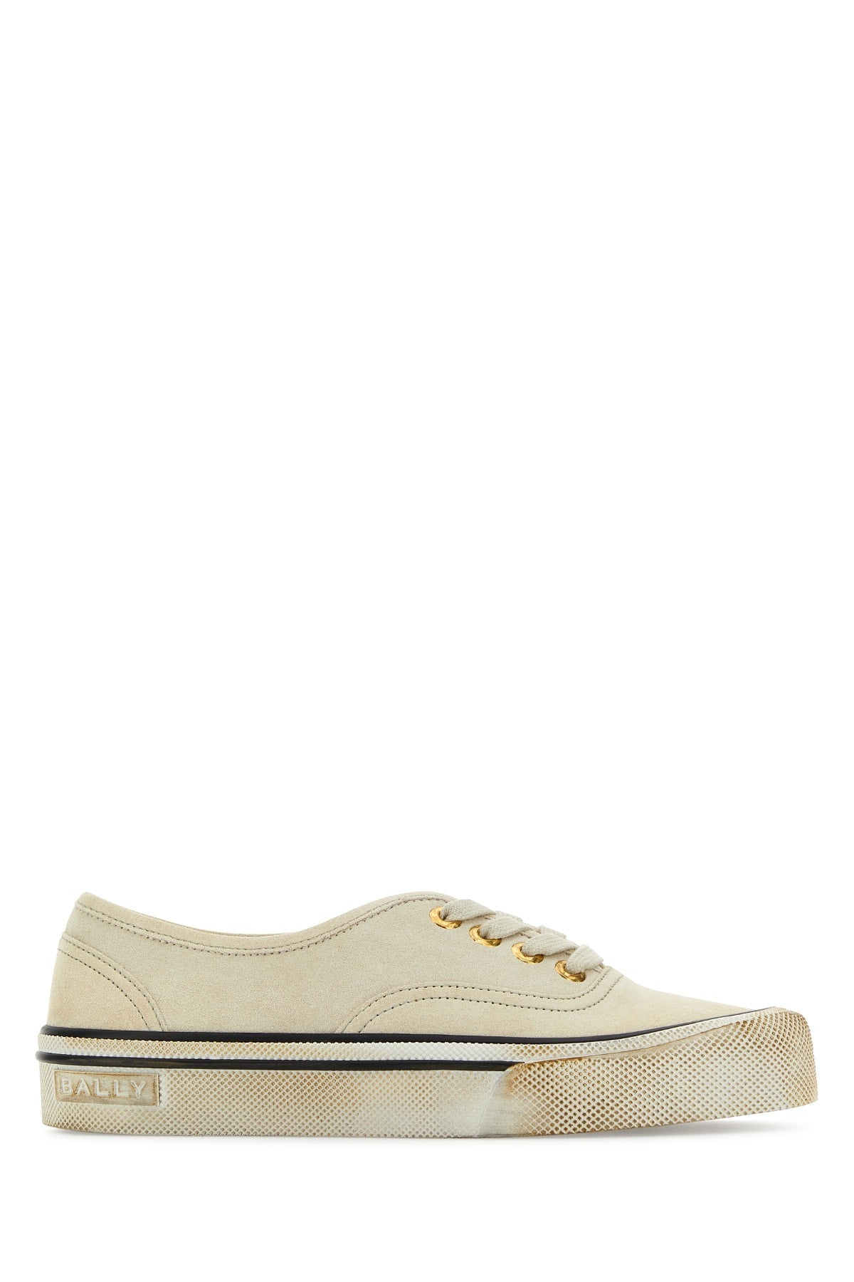 Bally Canvas Low-Top Sneaker — Beige