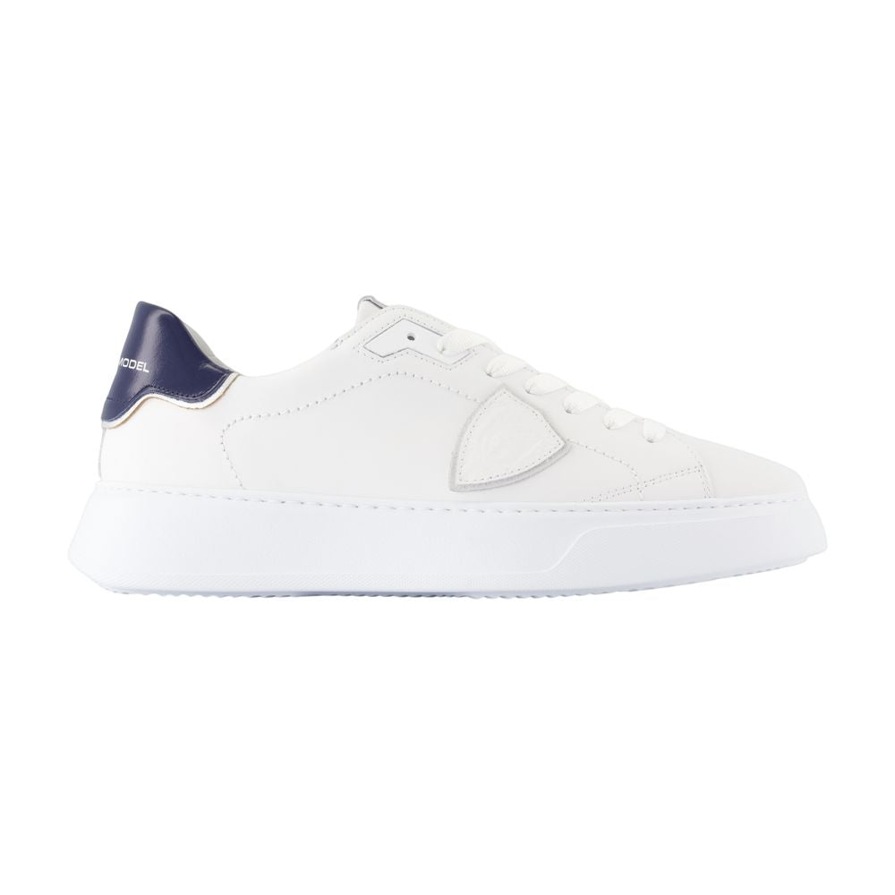 Philippe Model Temple Low Sneaker — White