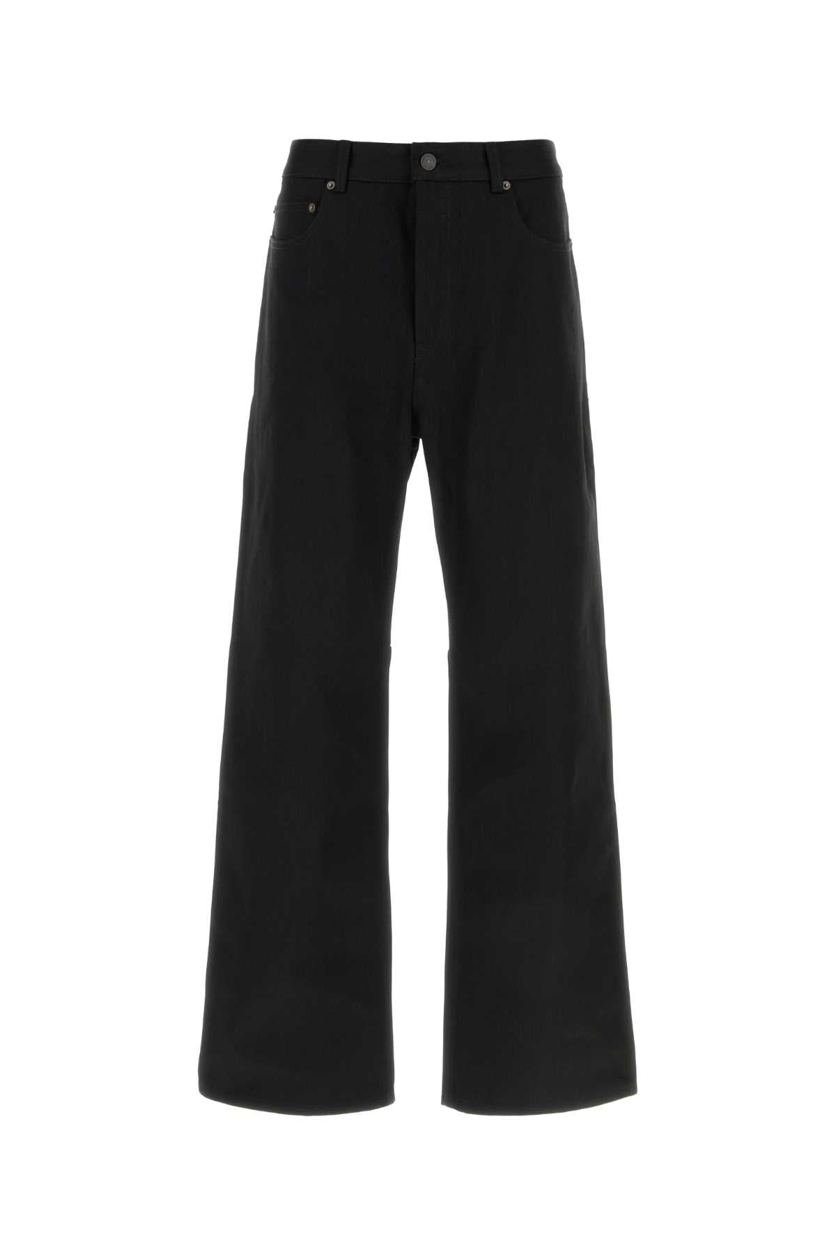 Balenciaga Cotton Trousers — Black