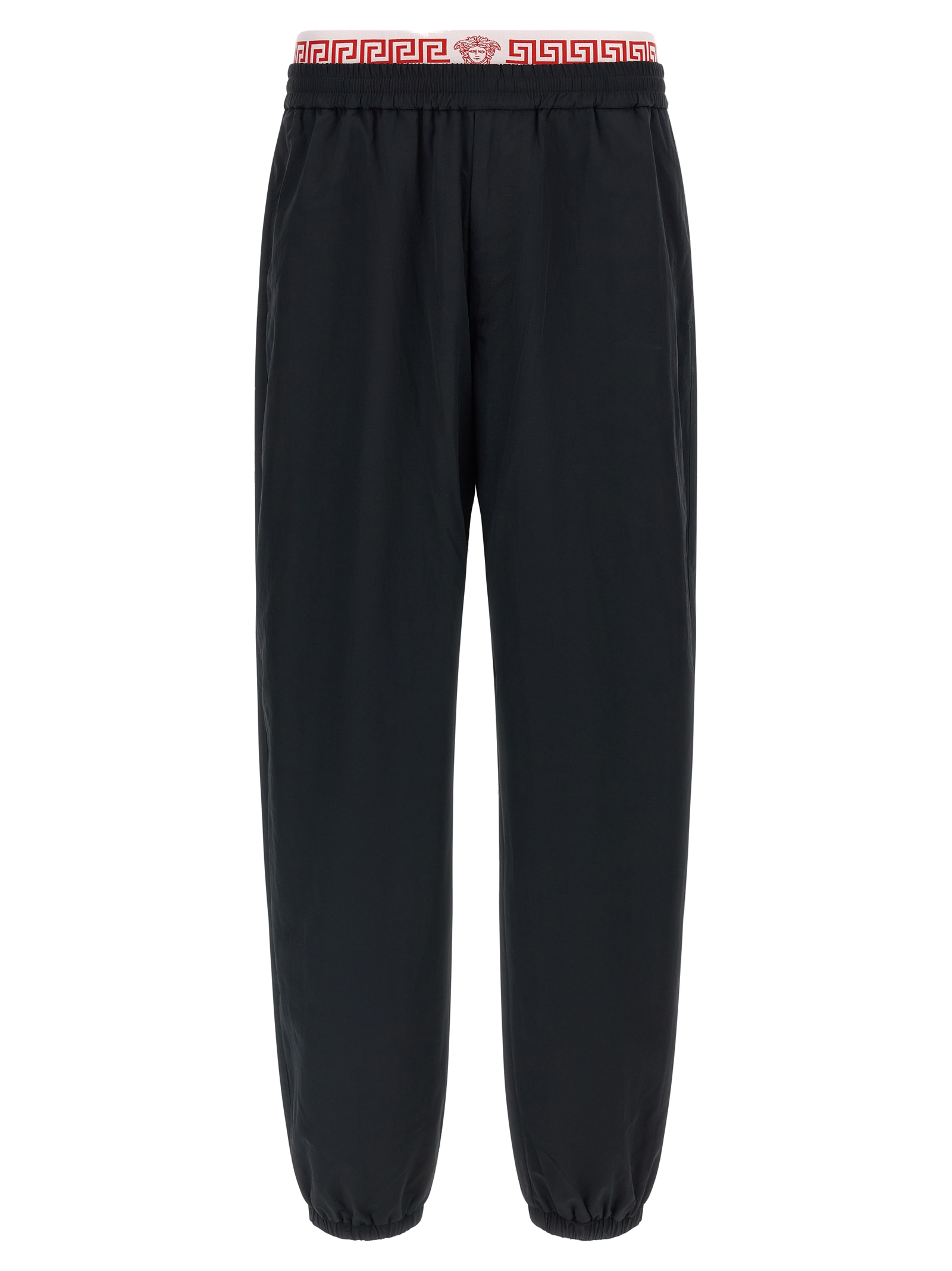 Versace Greca Waistband Joggers — Black