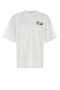 Camiseta de algodón con logo Off-White estampado — Blanco