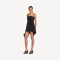 Balenciaga Structured Babydoll Dress — Black